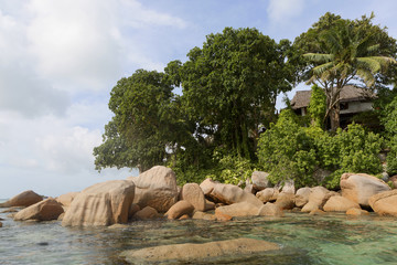 Tropical island at the Indian Ocean, Seychelles