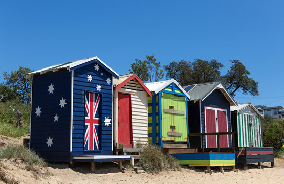 Beach houses, Frankston, Victoria, Australia
