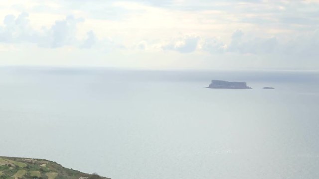 Fantastic open seaview from beautiful high cliffs of Dingli, Malta
