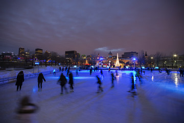 Obraz premium Skating in Montreal