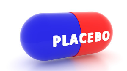 Placebo pills. 3d. Drug. Medicine.