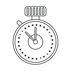 chronometer time sport tool outline vector illustration eps 10
