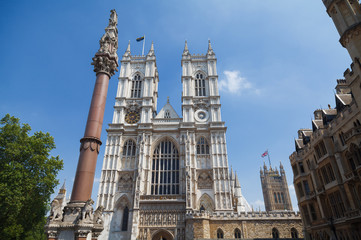 Westminster Abbey, formally titled the Collegiate Church of St Peter at Westminster, is a large, mainly Gothic abbey church in the City of Westminster, London