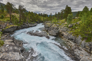 Obraz premium Beautiful stream in Norway, Scandynavia, Europe
