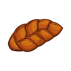 delicious bread isolated iocn vector illustration design