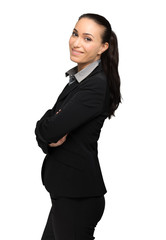 Obraz premium Smiling young woman