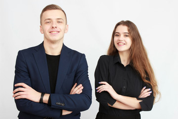 Business couple portrait