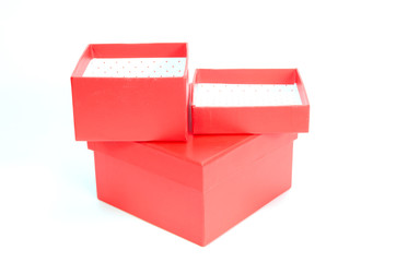 Gift box isolated white background