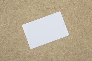 Single blank card