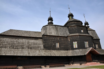 The old wooden church of the Ascension in the Ukrainian city Chortkiv. In May 2017 the church will celebrate 300 years since its founding.