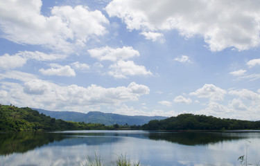 Lake in the mountains of Thailand