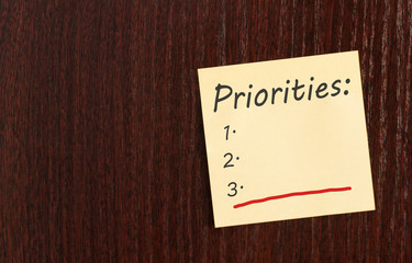 Priorities Concept  goals