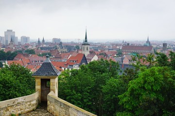 Fototapeta na wymiar Blick über Erfurt 