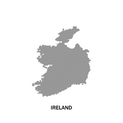 Fototapeta na wymiar Ireland dotted map