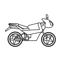 motorcycle transport image outline vector illustration eps 10
