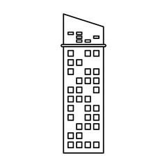 building architecture skyscraper outline vector illustration eps 10