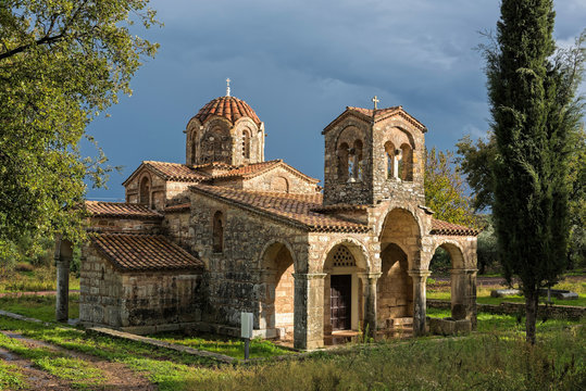 The church of Samarina, dedicated to Virgin Mary, in Peloponnese, Greece