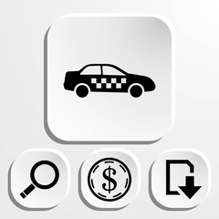 taxi icon stock vector illustration flat design