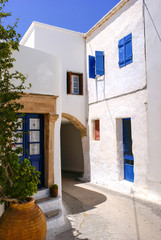 Traditional architecture of Chora village on Kythera island, Greece
