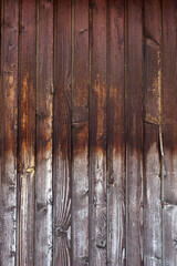 Small  part of grungy old fence