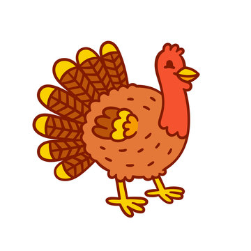 Cartoon turkey drawing