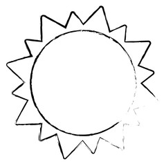 sun solar system astrology sketch vector illustration eps 10