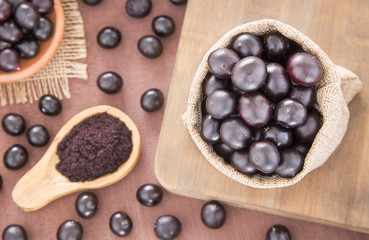 The amazon acai fruit (Euterpe oleracea)