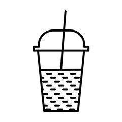 milkshake outline icon