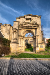 Fototapeta na wymiar Ancient portal Saint-Martin in Epernay, France