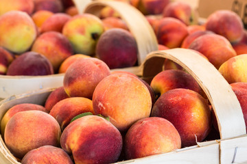 Peaches at Farmers Market For Sale