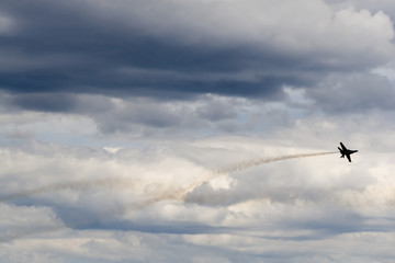 Blue Angels Fly in Tight Formation