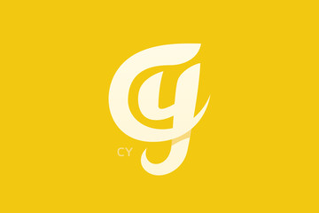 Obraz premium Letter CY Monogram Logo