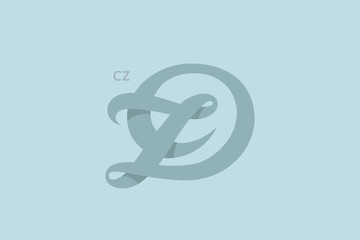 Letter CZ Monogram Logo