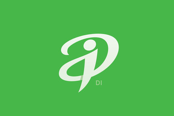 Fototapeta premium Letter DI Monogram Logo