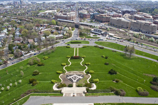 View from Washington Masonic National Memorial in Alexandria, VA