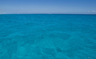 Fototapeta premium Calm water of Caribbean sea