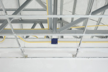 Installation work under roof structure