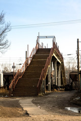 Ground bridge over the railway.