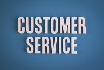 Customer Service sign lettering