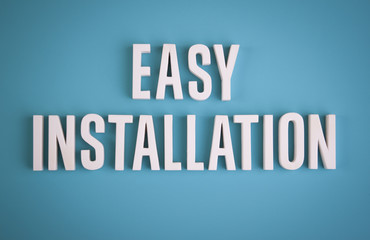 Easy Installation sign lettering