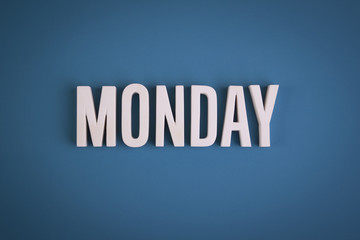 Monday sign lettering