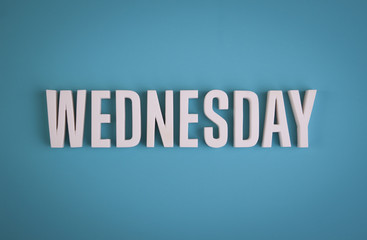 Wednesday sign lettering