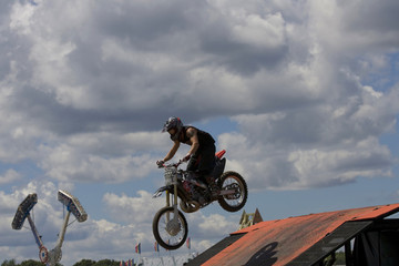 Obraz premium Stunt Biker