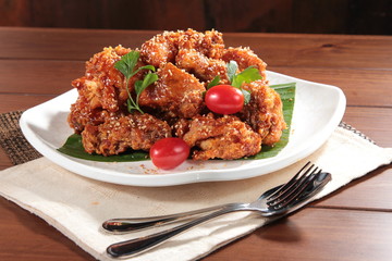 deep fried chicken