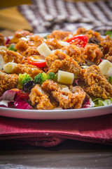 deep fried chicken