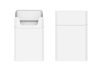 Empty Pack of Cigarettes Isolated