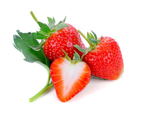 Strawberry isolated on white background