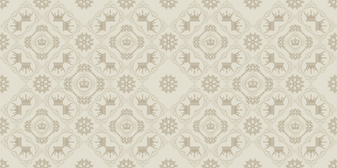 Seamless Vintage. Wallpaper Pattern
