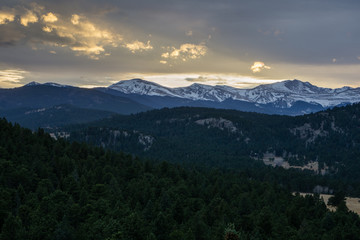 Sunset Over The Continental Divide
