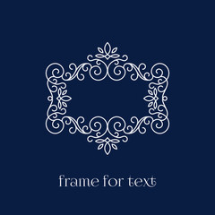 frame for text